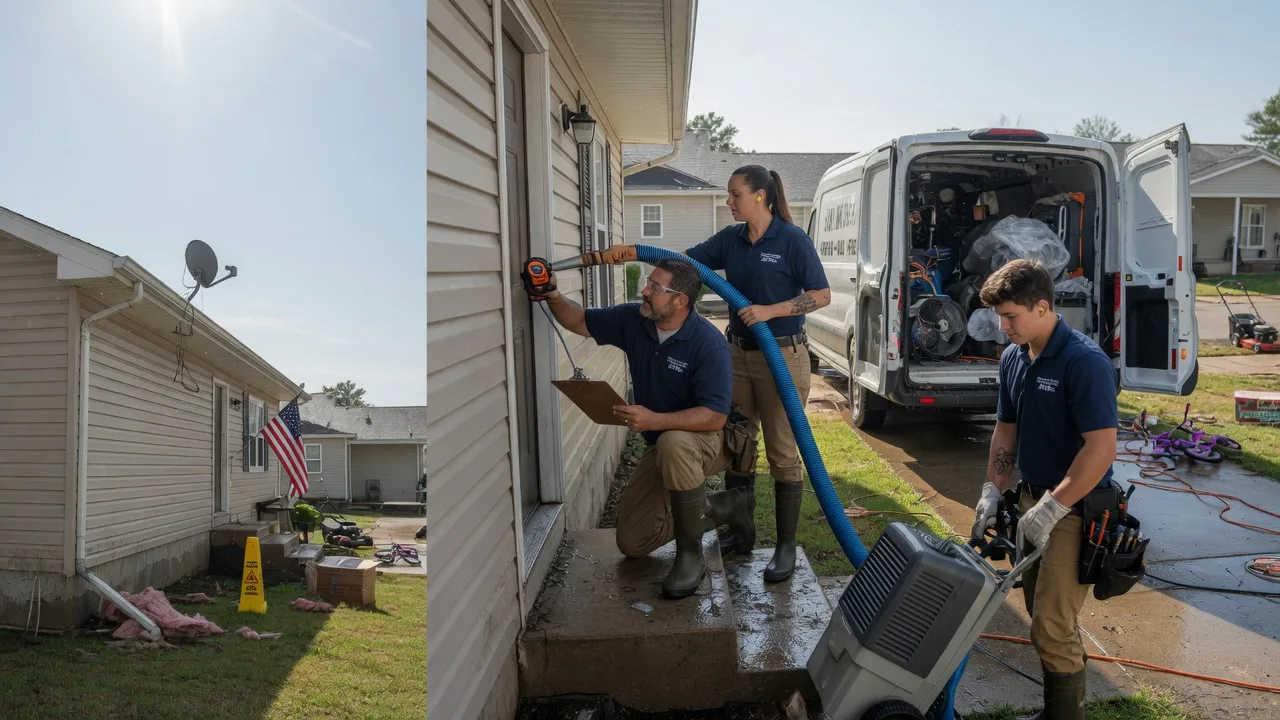 Ceiling Water Damage Restoration in North Lawrence, OH near me